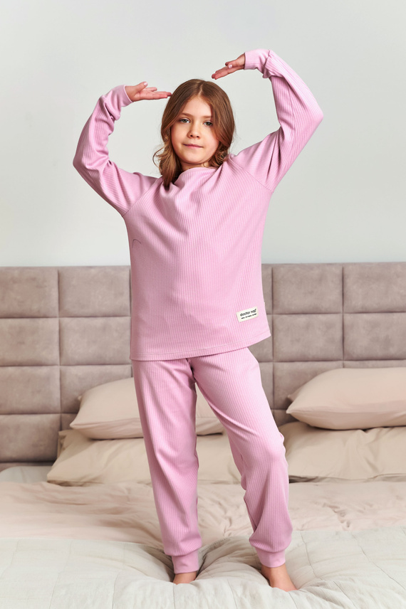 7351 Doctor Nap Kinderpyjama aus Baumwolle – klassischer Komfort – Papaya