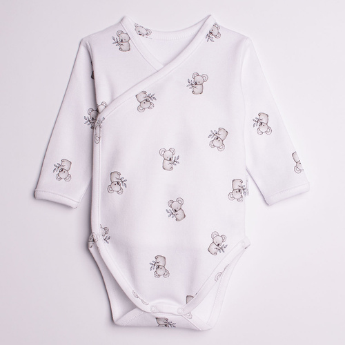 Body zum Wickeln Nicol Figo 223096 100% Baumwolle Koala Langarm