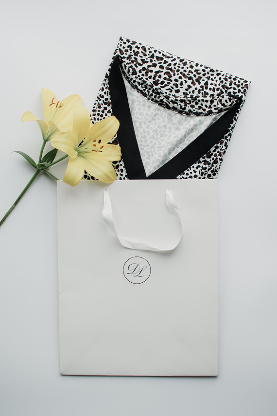 853 Kendall De Lafense - Panther Nachthemd aus Viskose - ecru camouflage