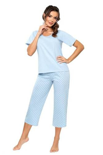 Sky 3/4 Donna Damen-Pyjama blau