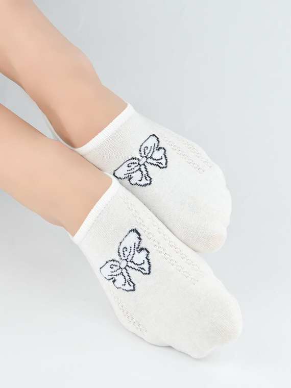 Damen Füßlinge Noviti ST095 – Baumwolle, Silikon an der Ferse