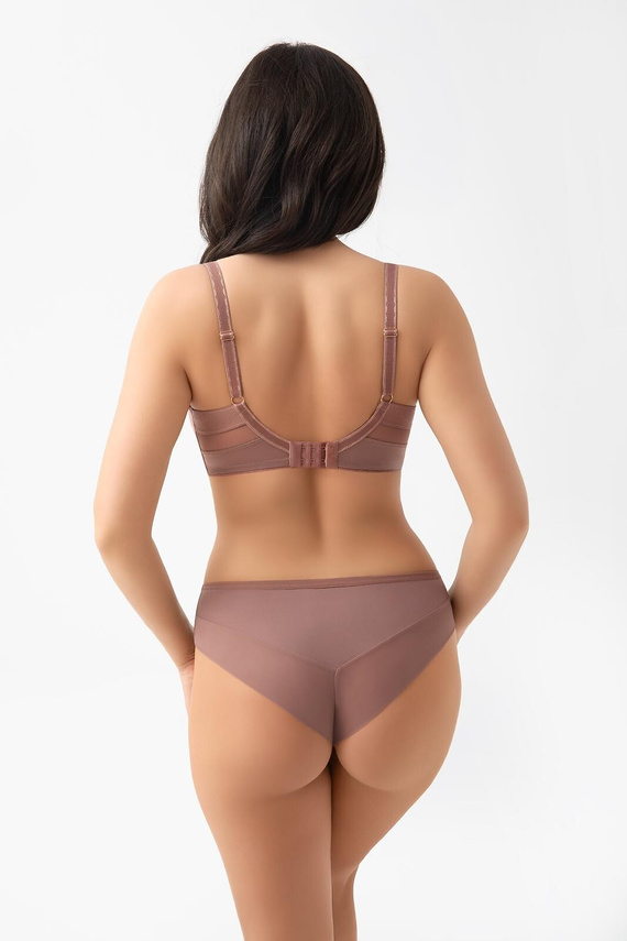 Gorsenia K564 VICKY Mocca Weicher Soft-BH mit Bügeln für große Brust