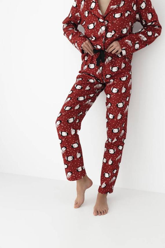 Tiggy Damen-Pyjama Flannel Sensis - rot