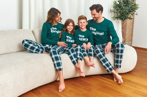 7340 Doctor Nap – Damen-Pyjama „The Original“ | 100 % Baumwolle, polnische Produktion – Smaragd