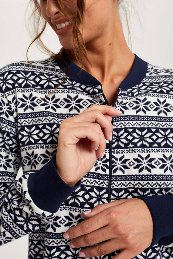 Alaska Damen Jumpsuit Italienische Mode - navy blau