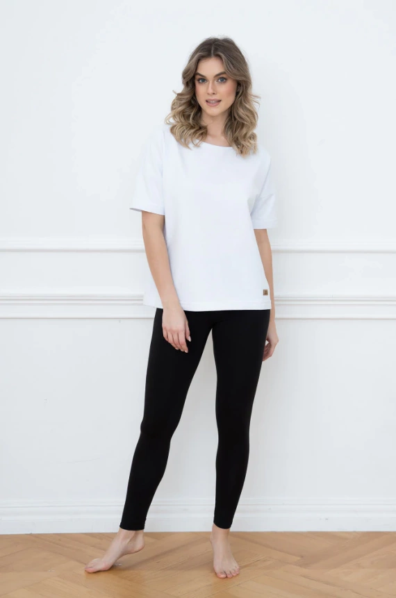 Alta Kurzarmbluse Italian Fashion - weiß