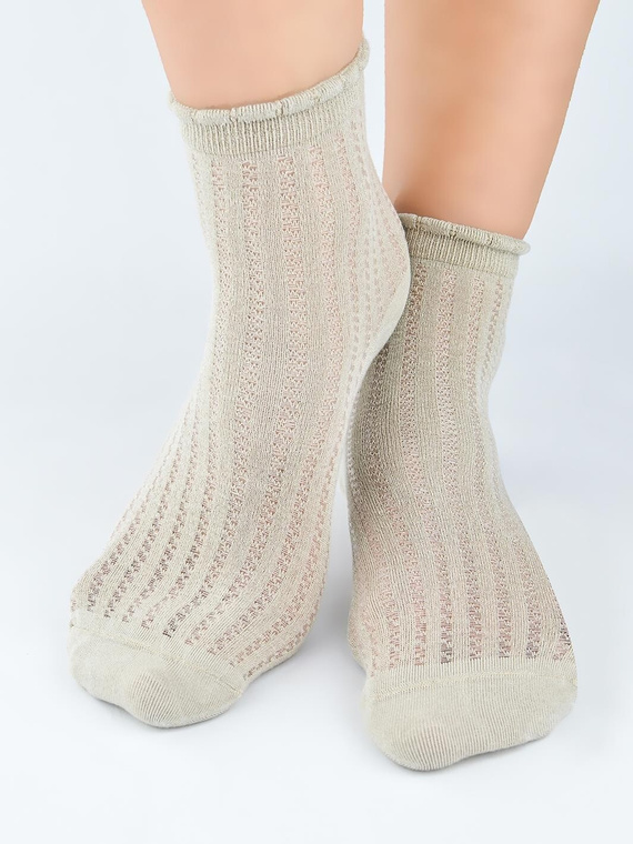 SB126 Noviti Damen-Seidensocken – Beige