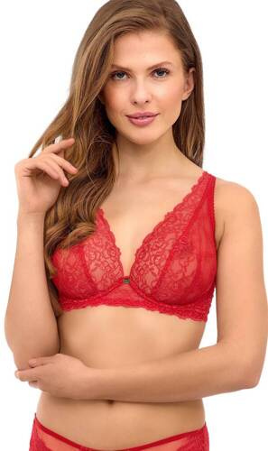 2523 Lupoline weicher Bralette-BH rot
