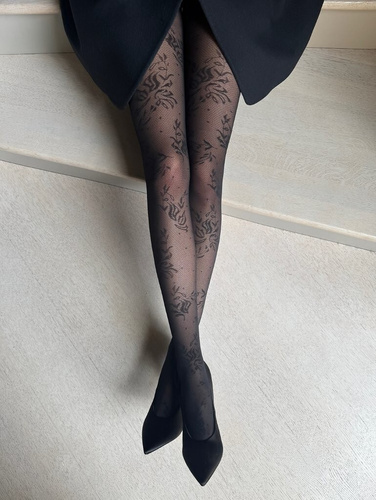 Lorenza Damenstrumpfhose Vaneziana Nero