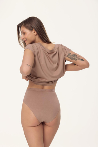 Damen Slip Mefemi Mila DW50 Viskose hoher Komfort Vollschnitt