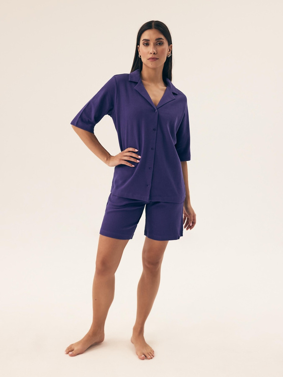 43348 Nilsa Damen-Pyjama Henderson – blau