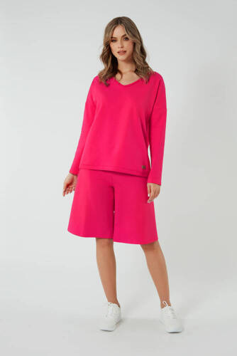 Madri 1/2 culottes Damen-Shorts Italienische Mode - fuchsia
