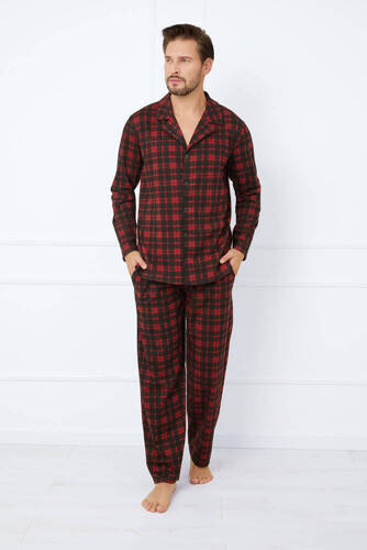 Nicolas Herren Pyjamas lange Ärmel, lange Hosen Italienische Mode - Druck