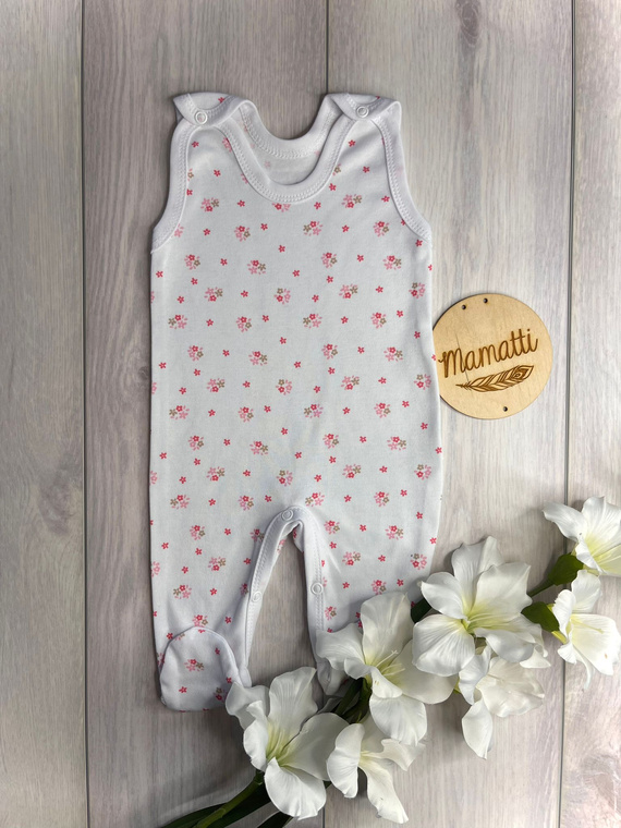 Mamatti Baby-Schlafanzug SC15330 Blumen – Baumwolle, bequem