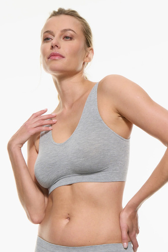 SOFT Spiman Melange Bambus-Bralette, weich, atmungsaktiv