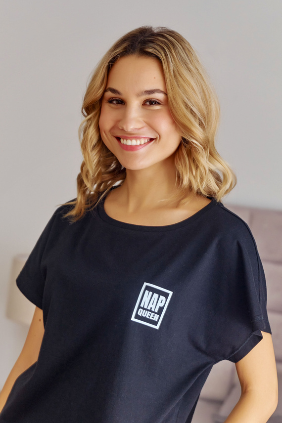 7213 Doctor Nap Damen-Pyjama – schwarz