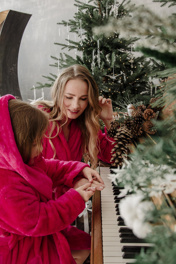 730 Serena Forex Kinder Bademantel - Himbeere