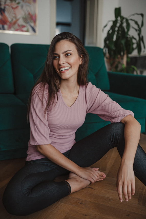 Umstands- und Stillbluse Milk&Love Milky Puff Rippstoff Puffärmel