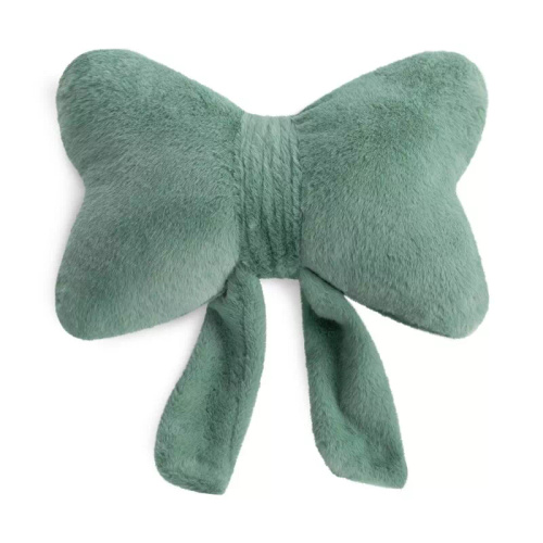 Eurofirany Wiosna 135 – dekoratives Kissen 37x10x30 mit Schleife sage