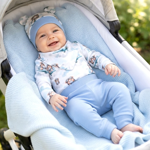 NINI ABK-0059/PIL 4-teiliges Baby-Set Baby Bear Pilot