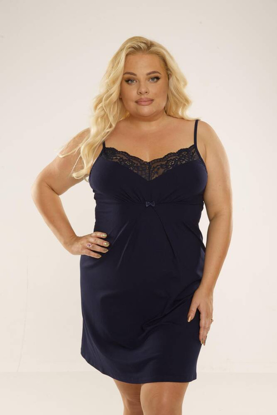 995 Chantal Nachthemd - navy blau