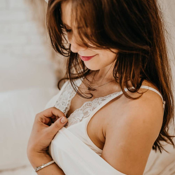 879 Agnes Forex Nachthemd - ecru