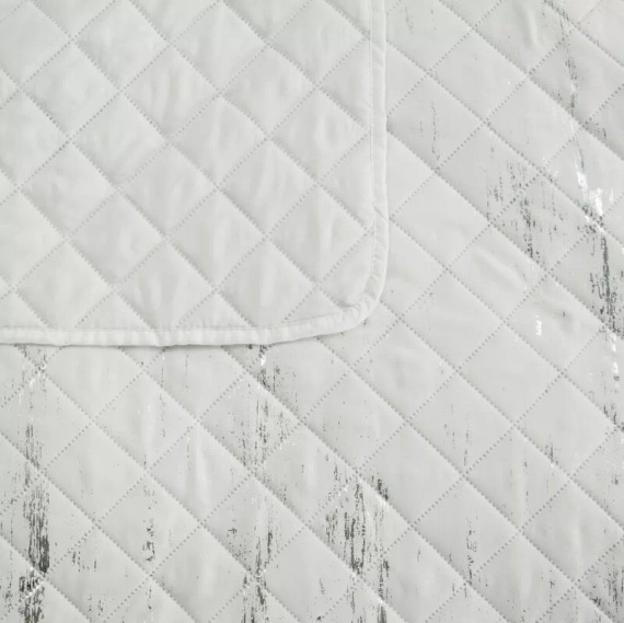 Blink 1 dekorative Tagesdecke Design91 weiß/silber