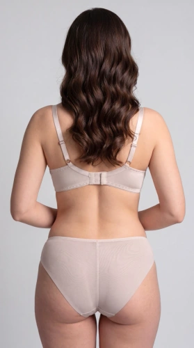Figi Claudine Unikat Beige Bestickter Eleganter Transparenter Tüll