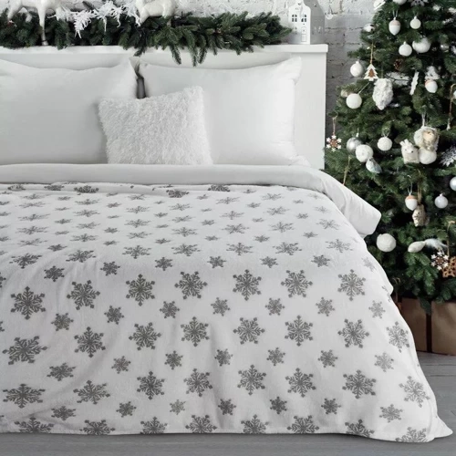 Blink Weihnachtsdecke mit Eurofirany-Sternen, silber