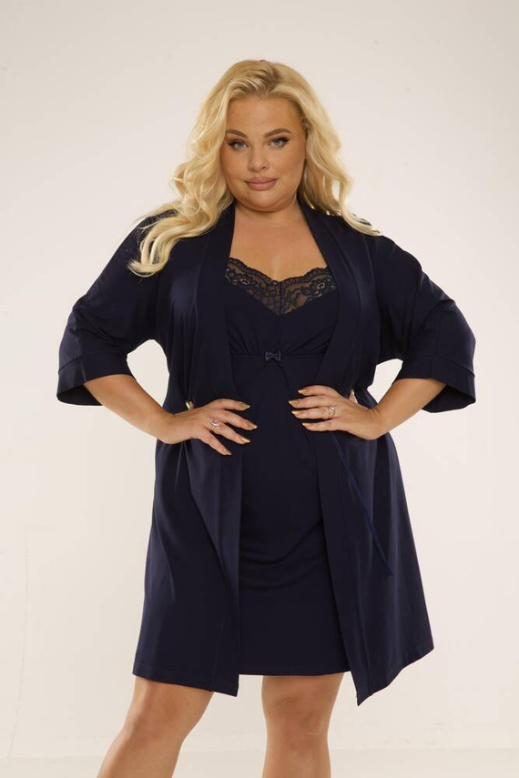 995 Chantal Nachthemd - navy blau