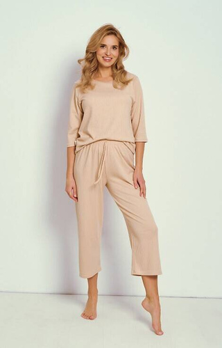 3347 Paige Damen-Pyjama Taro – Beige