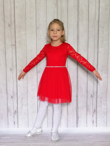 Angel II Bambarillo Langarmkleid, rot