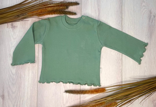 BI005 Mamatti Langarmbluse für Mädchen – grün