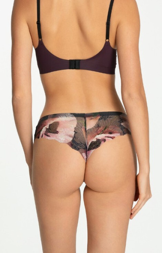 Velvet Bloom Tanga Brasil Julimex Slip – Brasilianer mit Blumenmuster