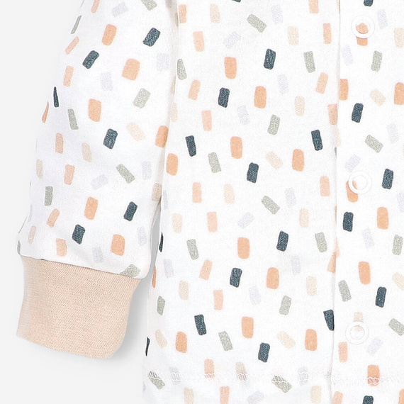 ABN-5328/KRE Nini cremefarbener Babykaftan aus Bio-Baumwolle