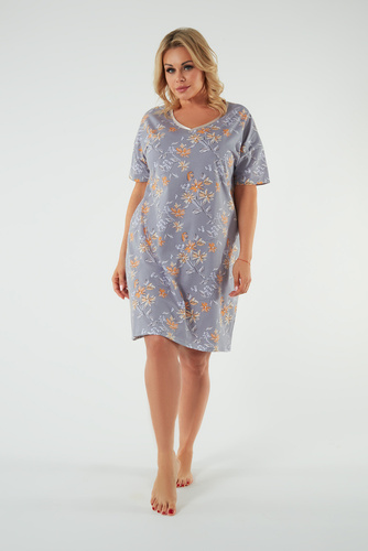 Kasos Nachthemd, kurzarm Italienische Mode - Druck 