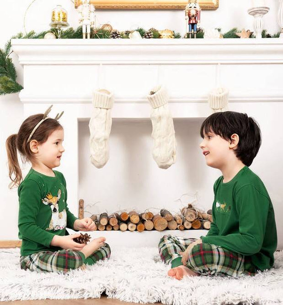 Zonda Kinderschlafanzug Italian Fashion - grün/print