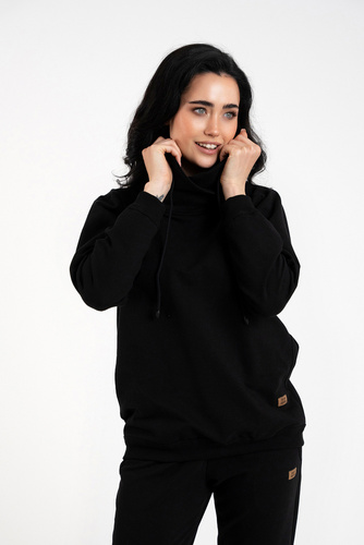 Malmo Bluse Damen Italienische Mode - schwarz