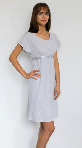 419 Julie Forex Nachthemd - hell melange