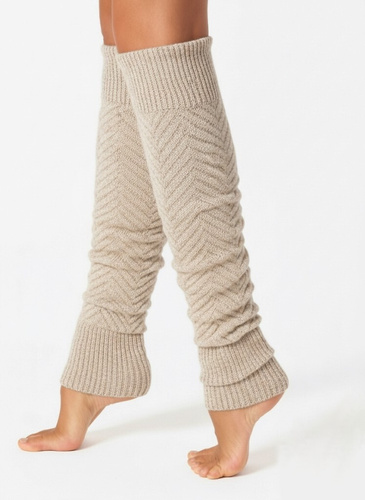 Gatta Wedel Soft Leggings Art.01 – warme Jacquard-Leggings für den Winter, Beige