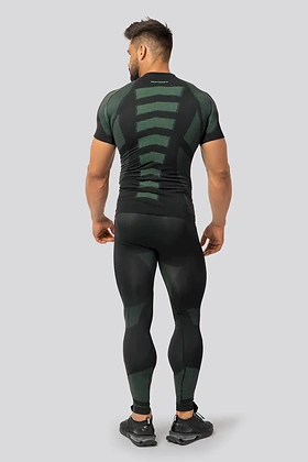 Brubeck Breeze 2.0 Herren Thermoshirt Nilit Breeze kurzarm Schwarz/Grün