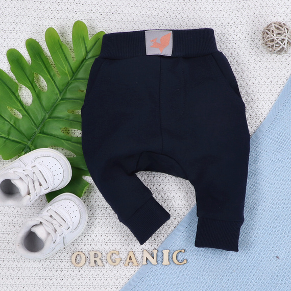 ABN-5393 Fun Origami Nini Jogginghose aus Bio-Baumwolle, Marineblau