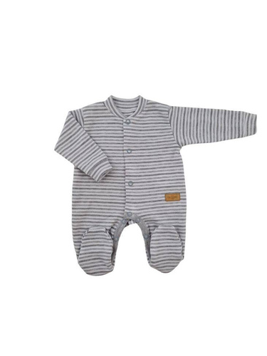 Baumwollclown „Lines“ Terjan – grau