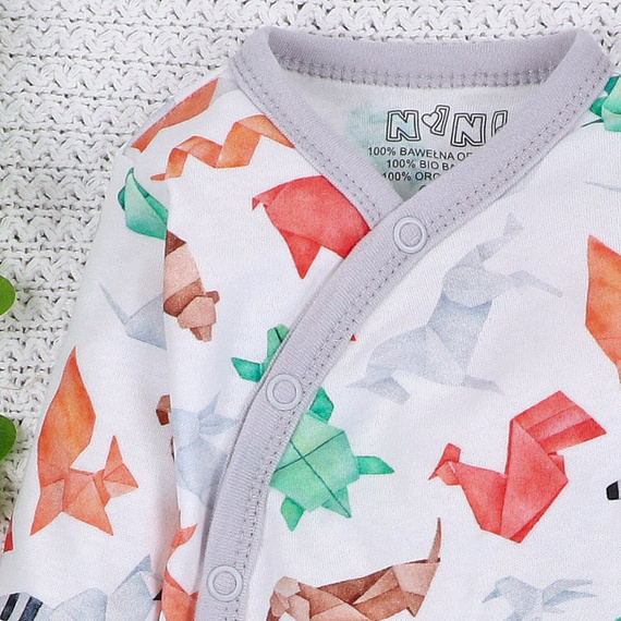 ABN-5381 Lustiger Origami-Umschlagkörper aus Bio-Baumwolle mit Nini-Print