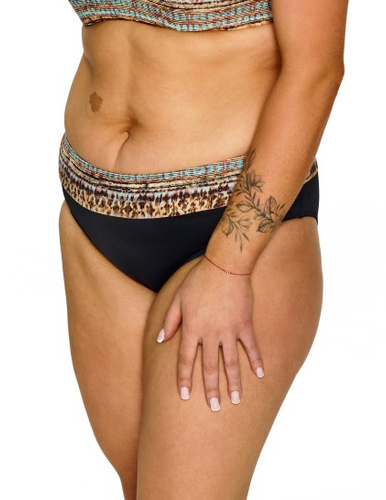 Badehose Lupoline Nicole Klassisch Damen Gemustert Schwarz