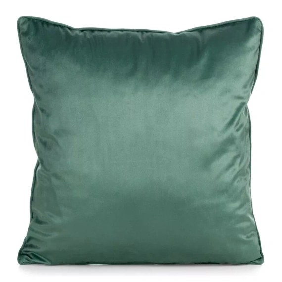 CHP382 Eurofirany Weihnachtskissenbezug 45x45 Samt mit Druck und Paspelierung
