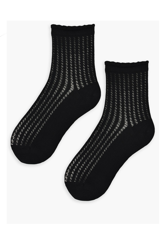 SB126 Noviti Damen-Seidensocken – schwarz