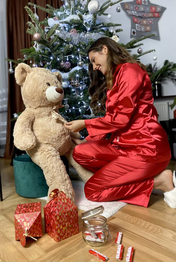 934 Classic Forex Damen Schlafanzug - rot