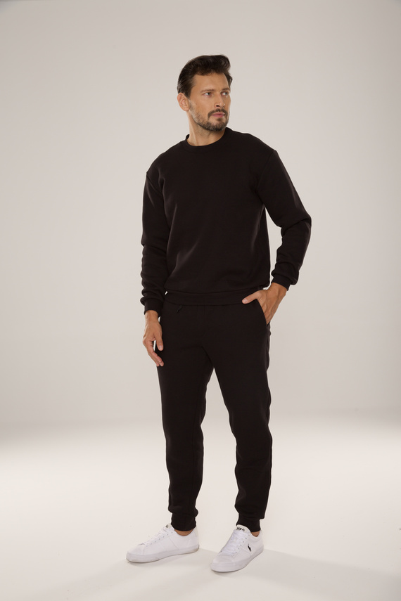 813 Indigo Herren Trainingsanzug von De Lafense - schwarz