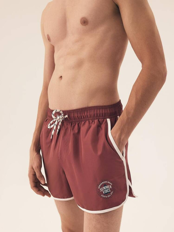 42610 Raven Henderson Herren-Badehose – Burgund